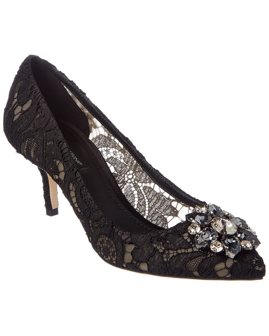 Dolce & Gabbana Bellucci 60 Embellished Taormina Lace Pump - 1