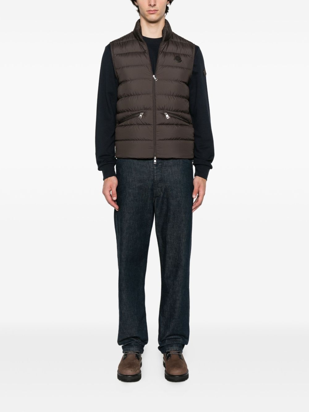 quilted down gilet - 2