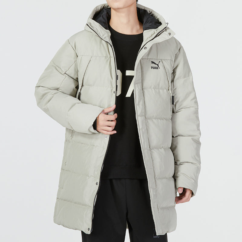 Puma Protective Hooded Down Coat 'Green' 535582-68 - 3