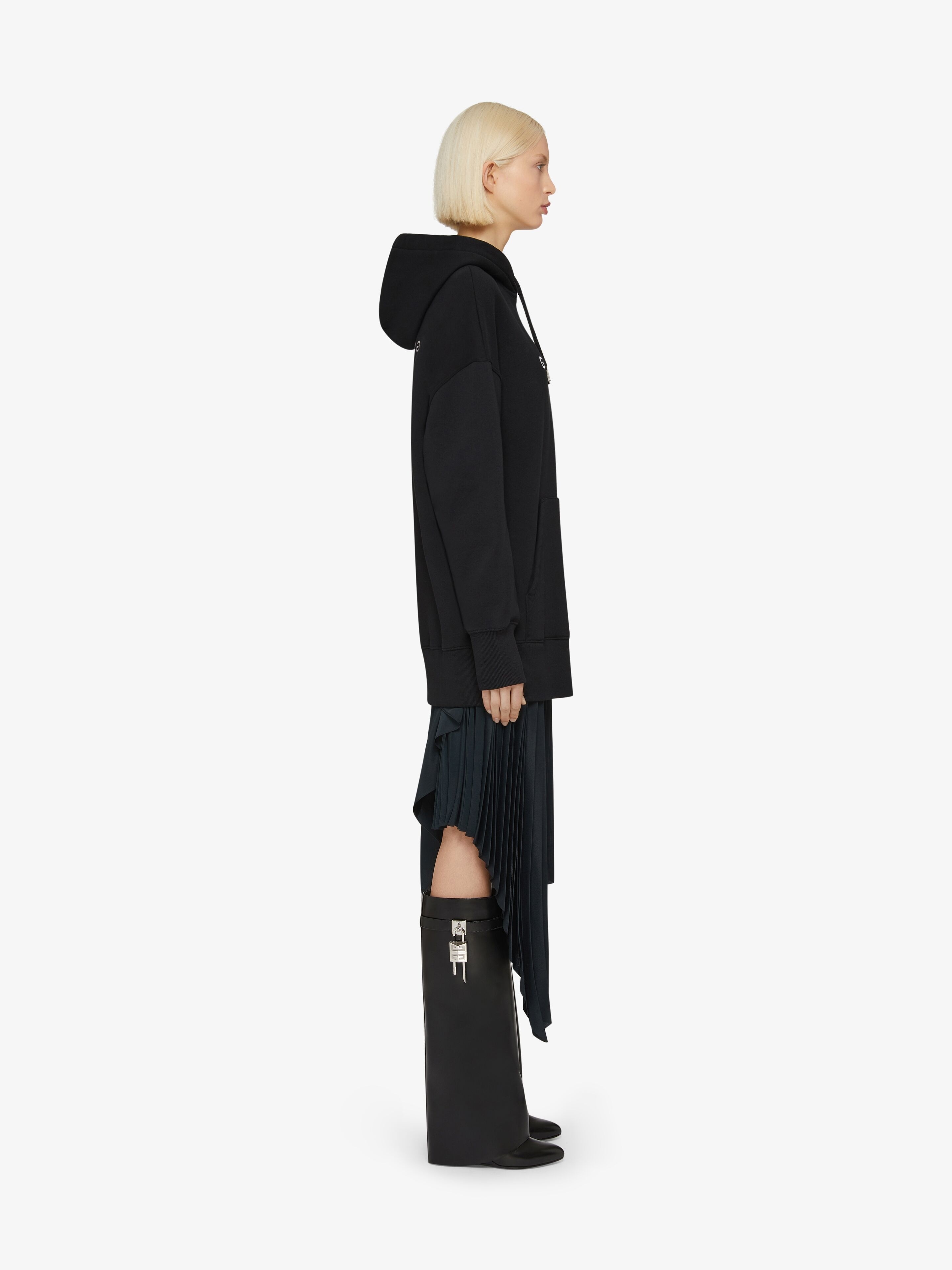 GIVENCHY REVERSE OVERSIZED HOODIE IN FLEECE - 3