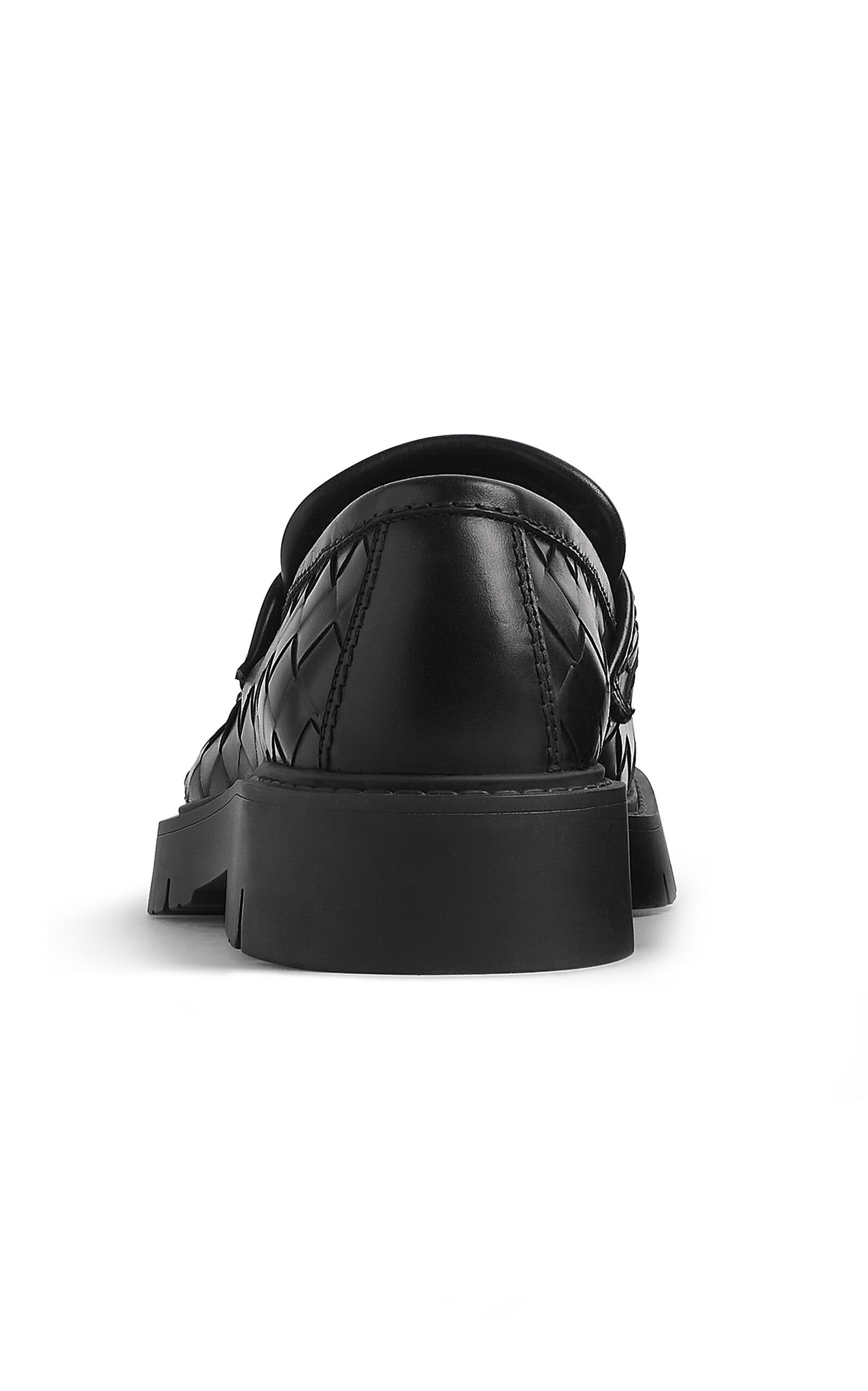 Haddock Intrecciato Leather Loafers black - 5