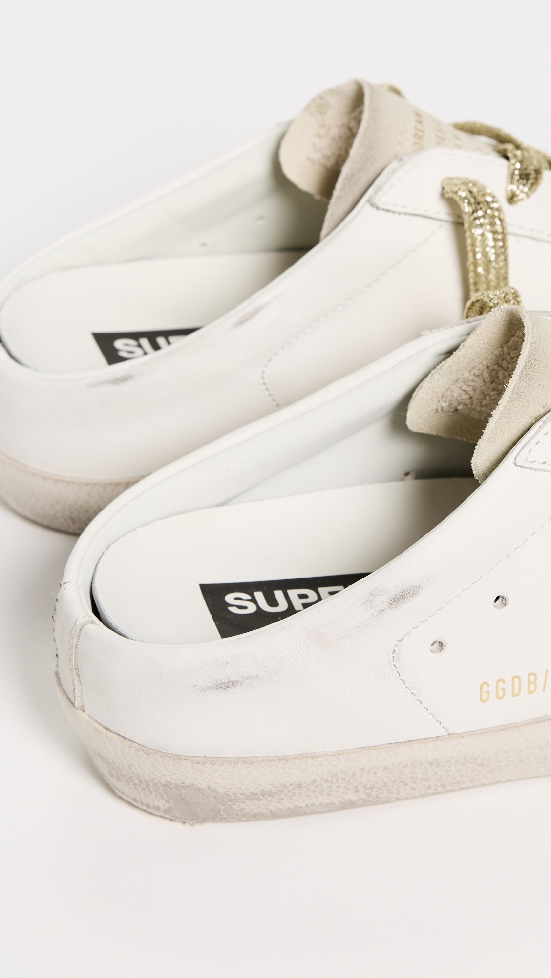 Super Star Sabot Leather Upper Suede Toe Sneakers - 3