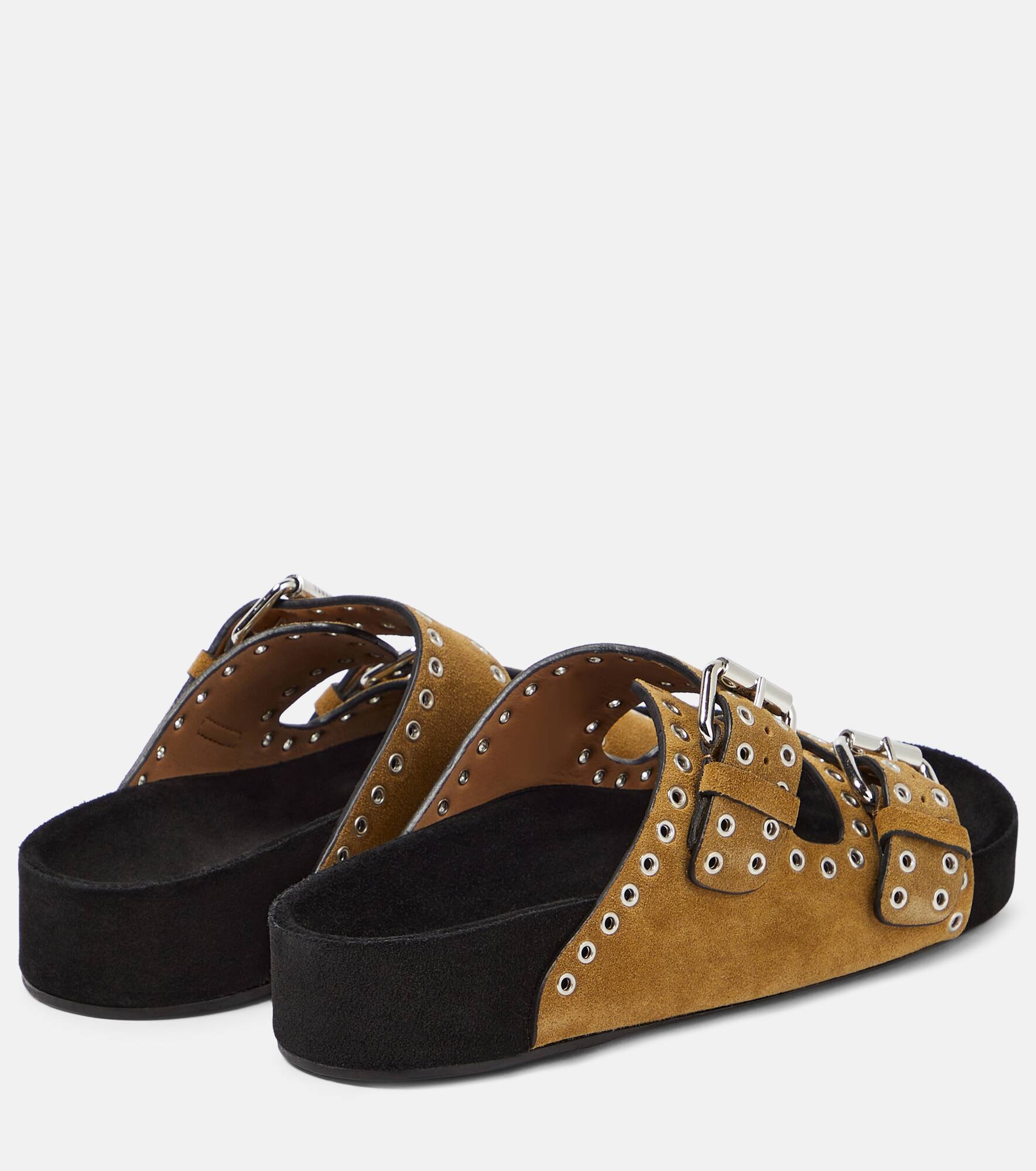 Lennyo studded suede sandals - 3