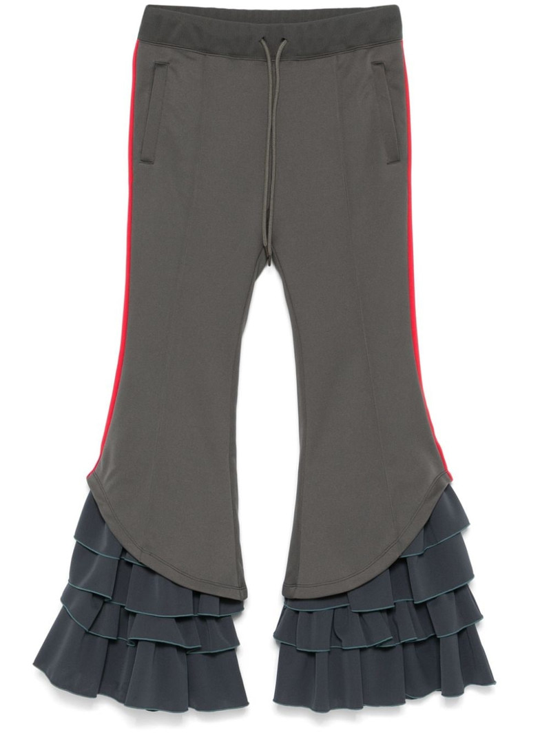 ruffled track pants 1
