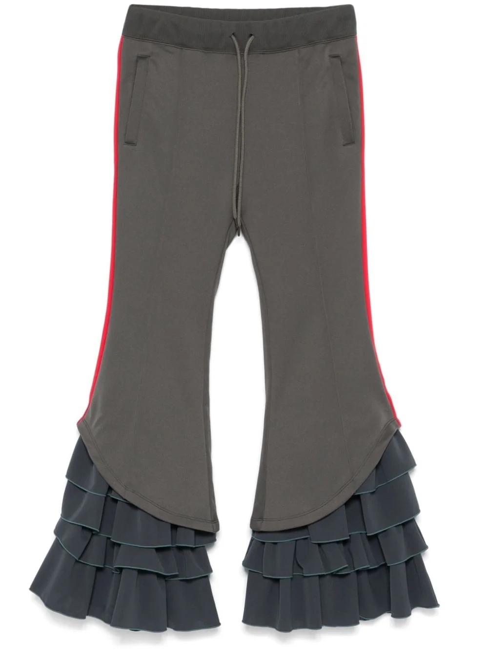 ruffled track pants - 1