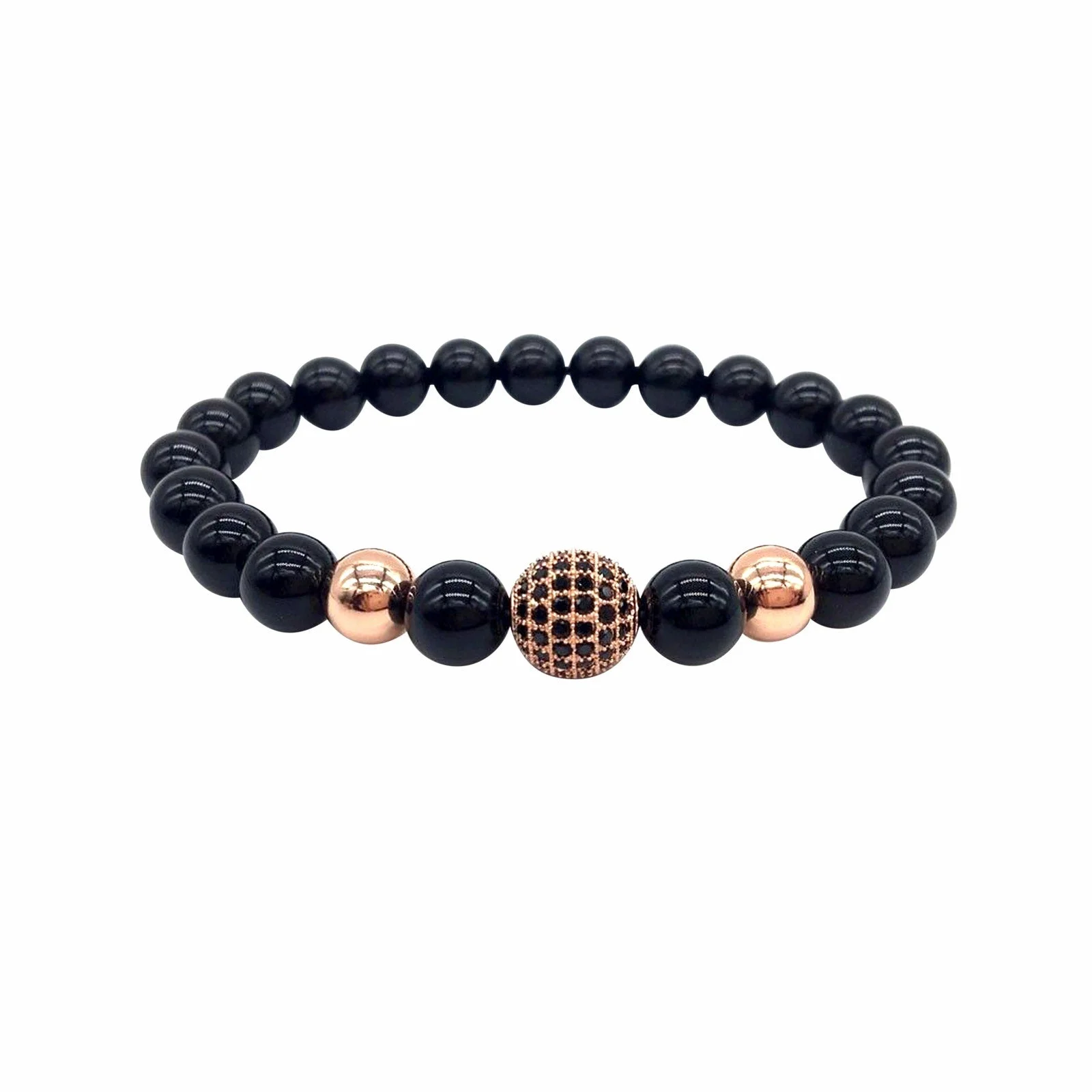 Bracelet - Rose Gold Globe Pavé Shambala - 1