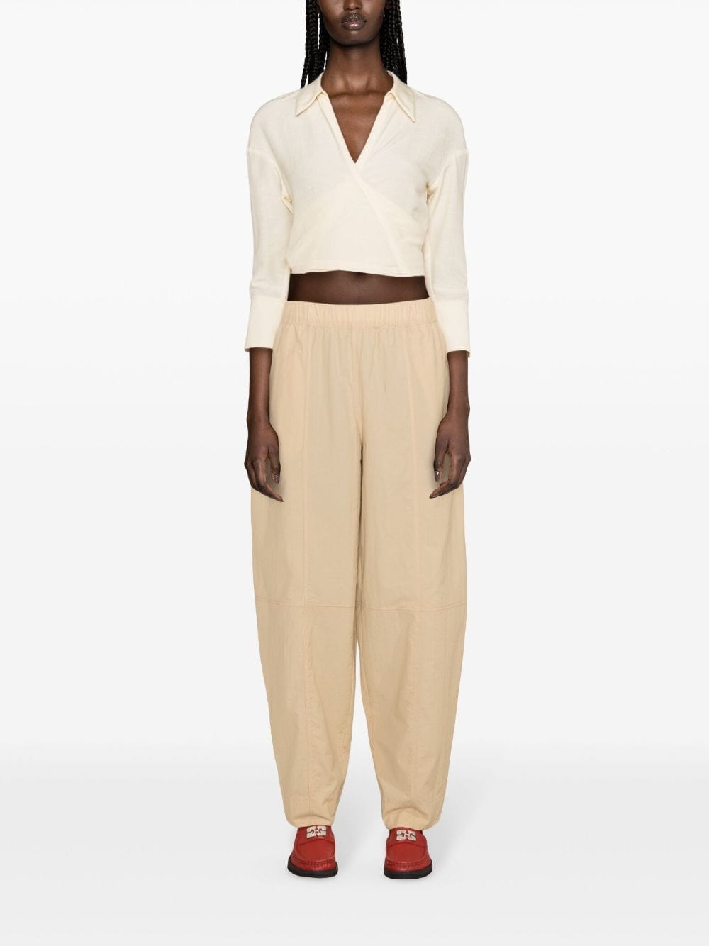 Curve tapered-leg trousers - 2
