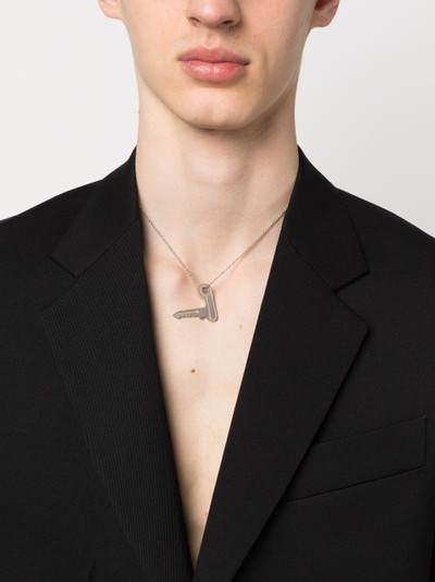 Raf Simons key-pendant chain necklace outlook