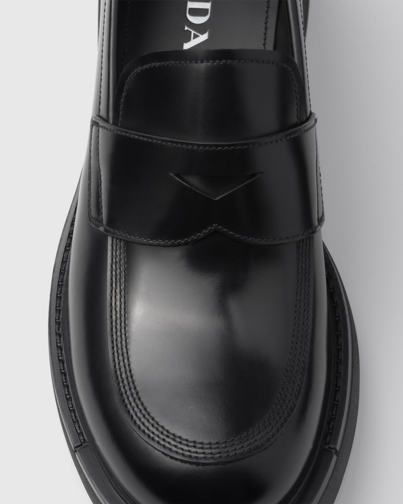 Brushed leather loafers 7