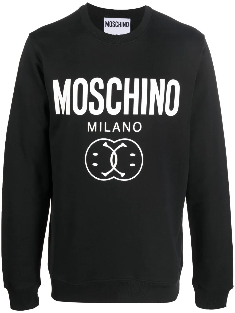 logo-print organic-cotton sweatshirt - 1