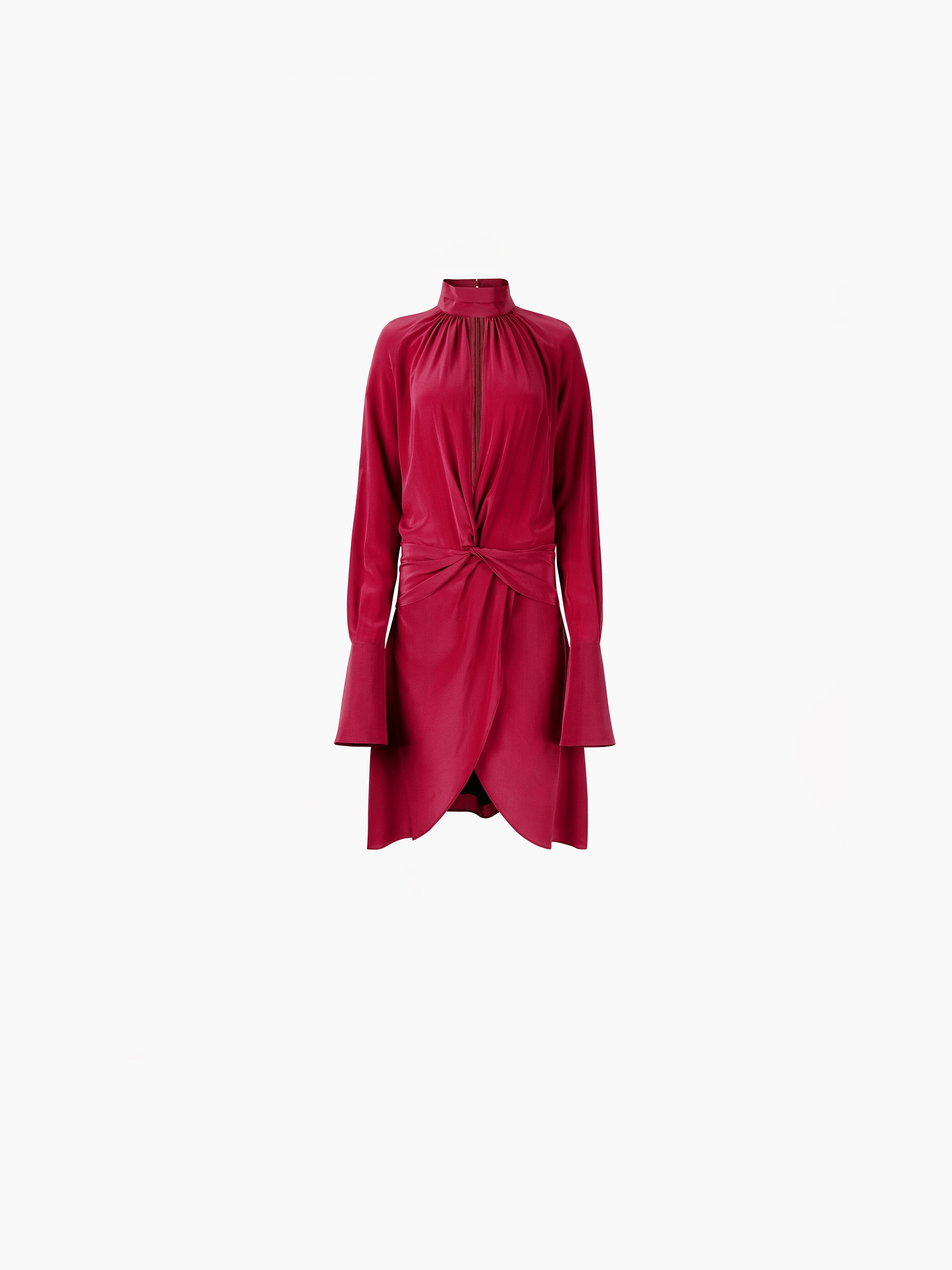 HIGH NECK MIDI DRESS - 5