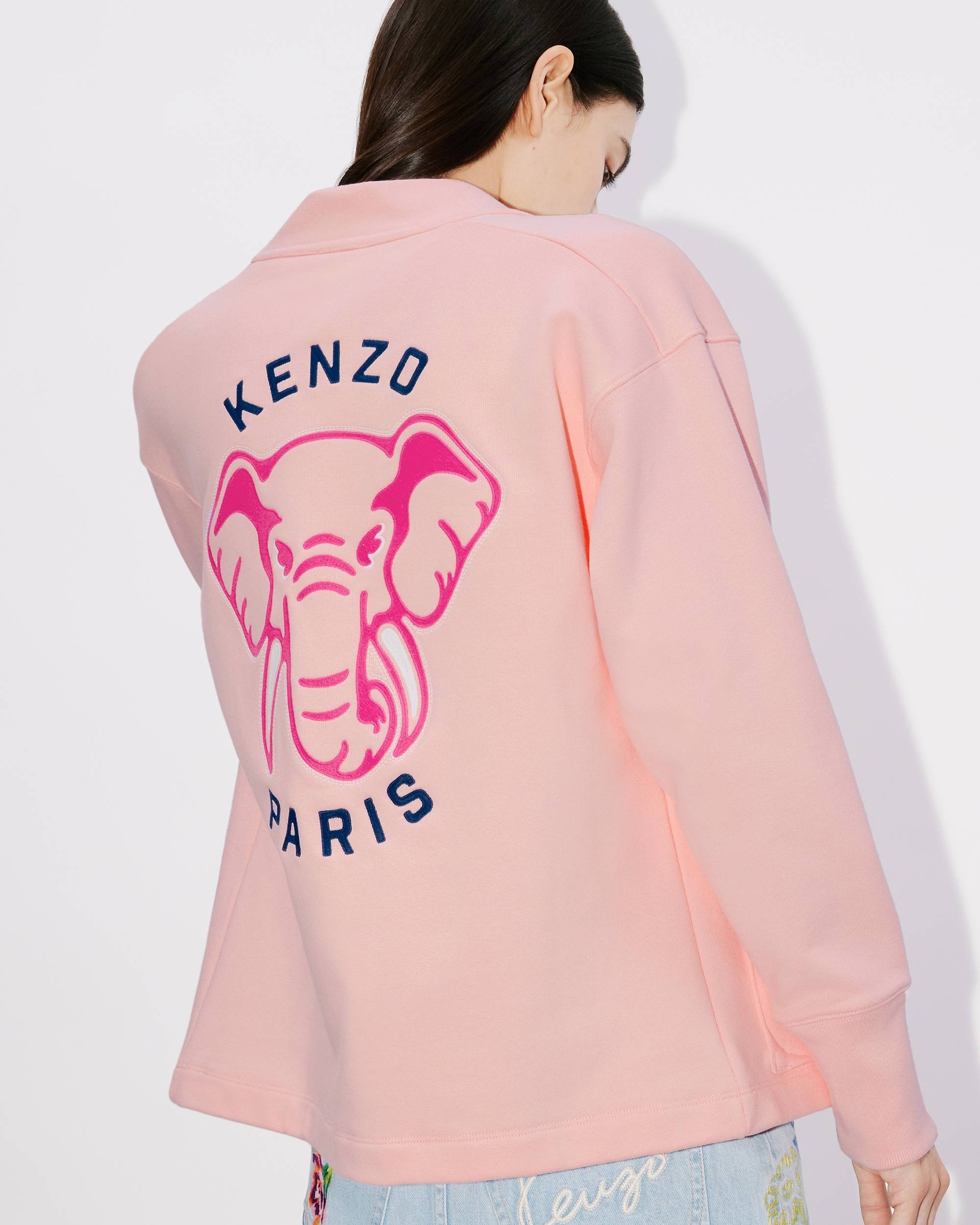 'KENZO Elephant' embroidered sweatshirt cardigan - 7