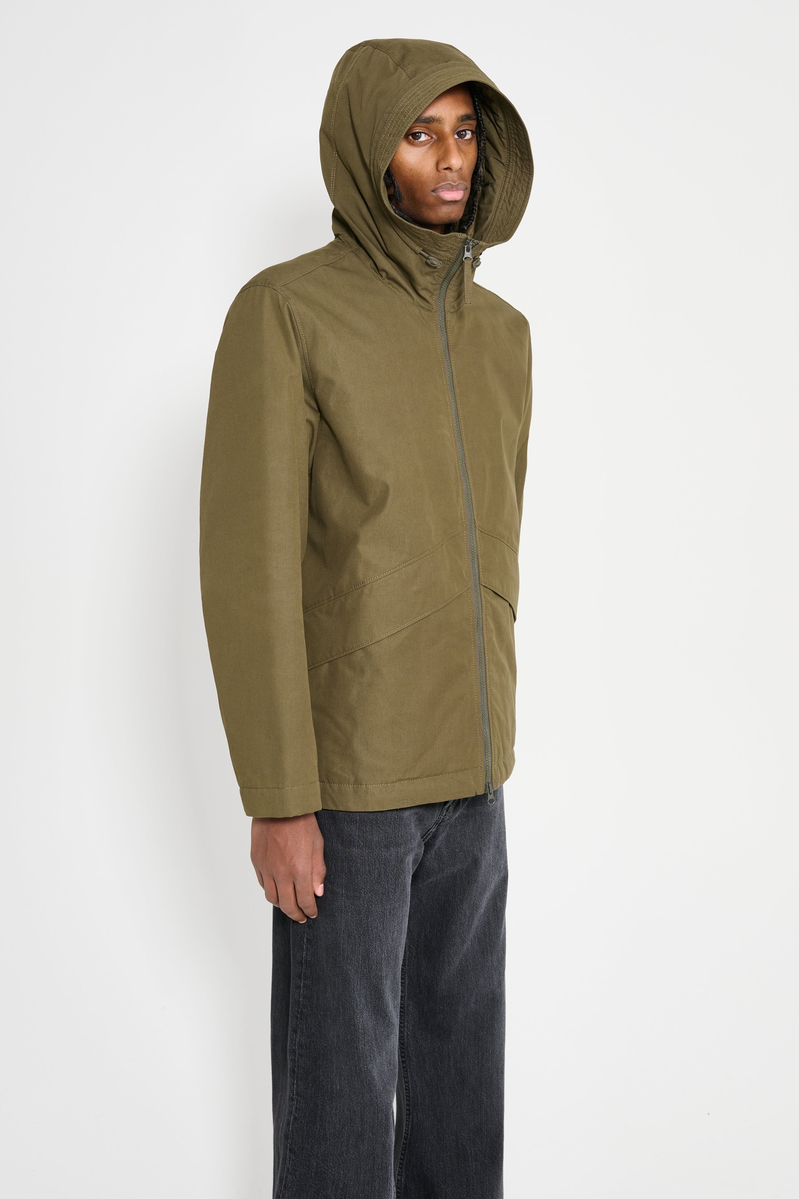 STONE ISLAND GHOST JACKET MILITARY GREEN - 3