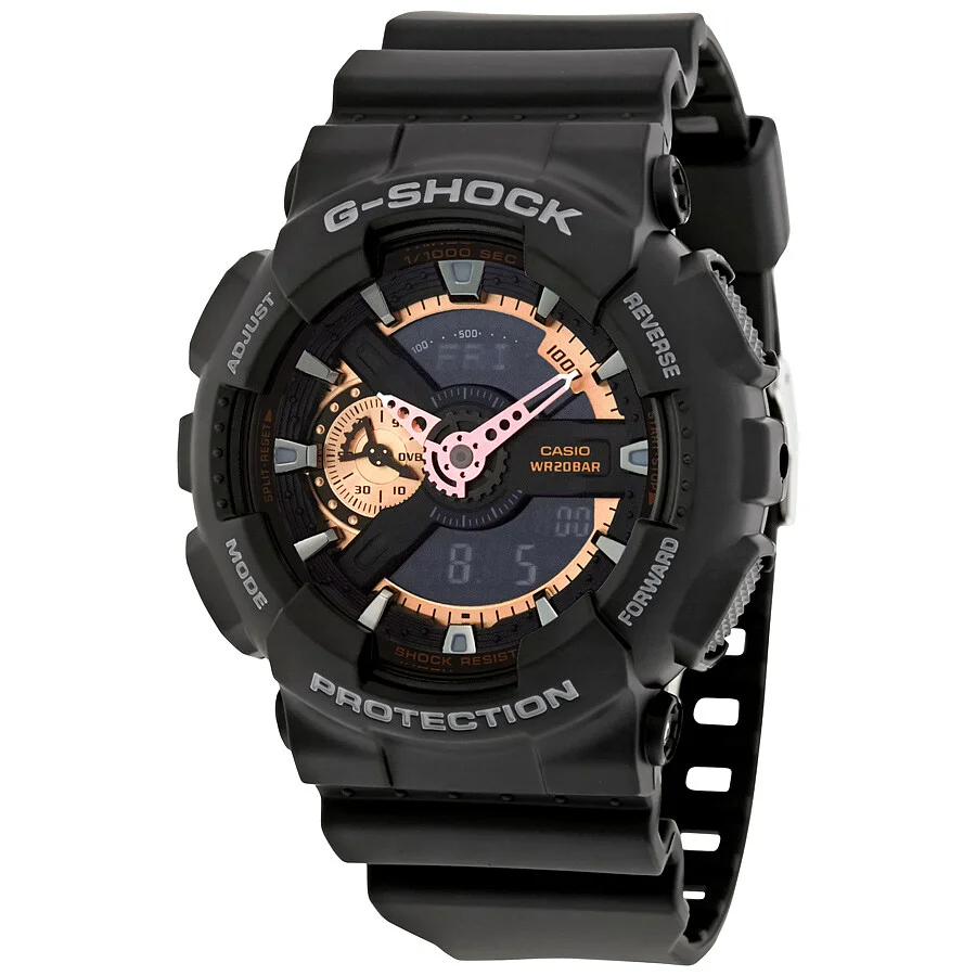 Open Box - Casio G-Shock Black Dial Resin Men's Watch GA110RG-1A - 1