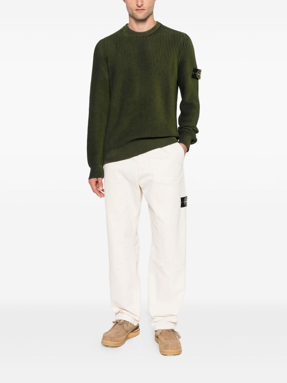 ribbed crew-neck sweater - 2