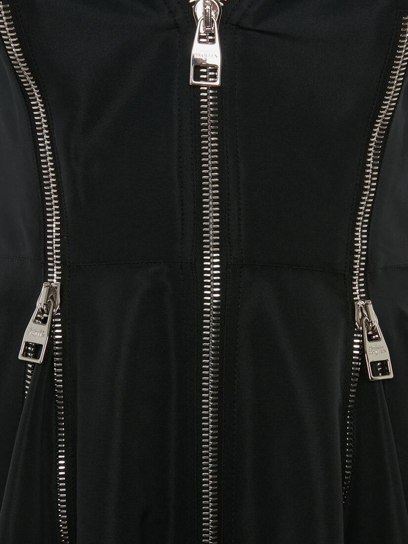 Pieced And Panelled Dress in Black - 5