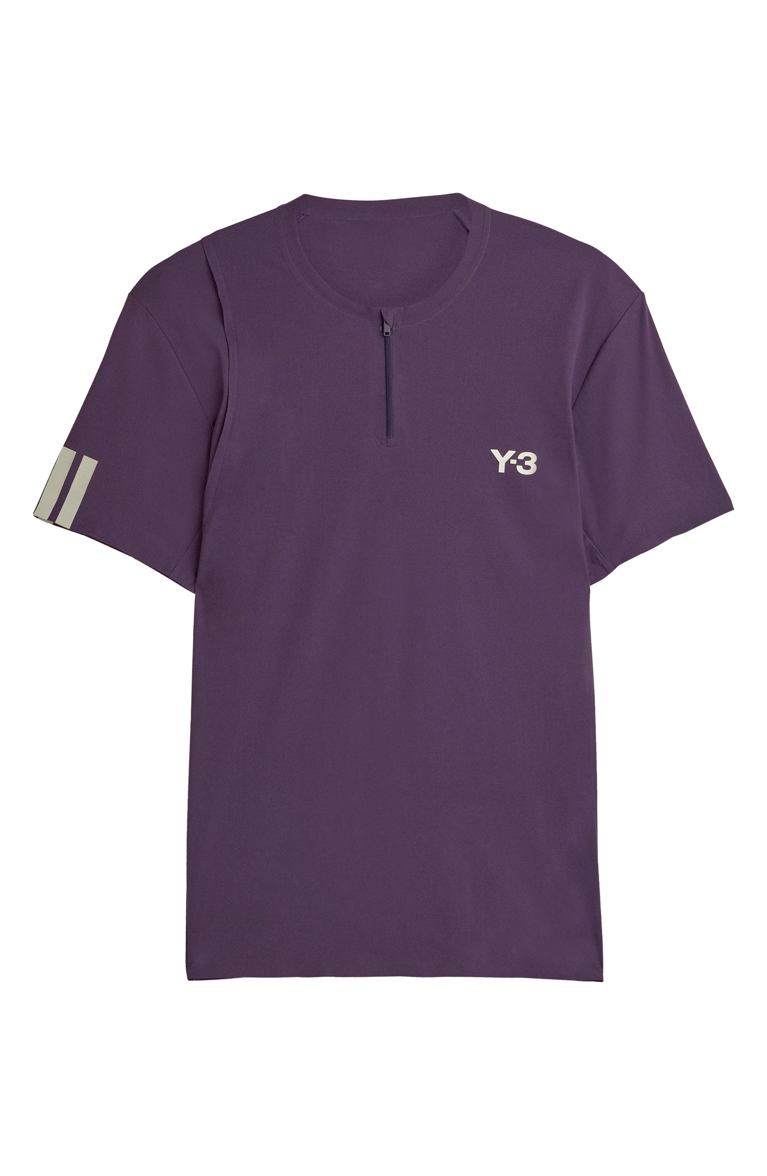 adidas Y-3 Zip T-Shirt in Aurora Plum at Nordstrom - 5
