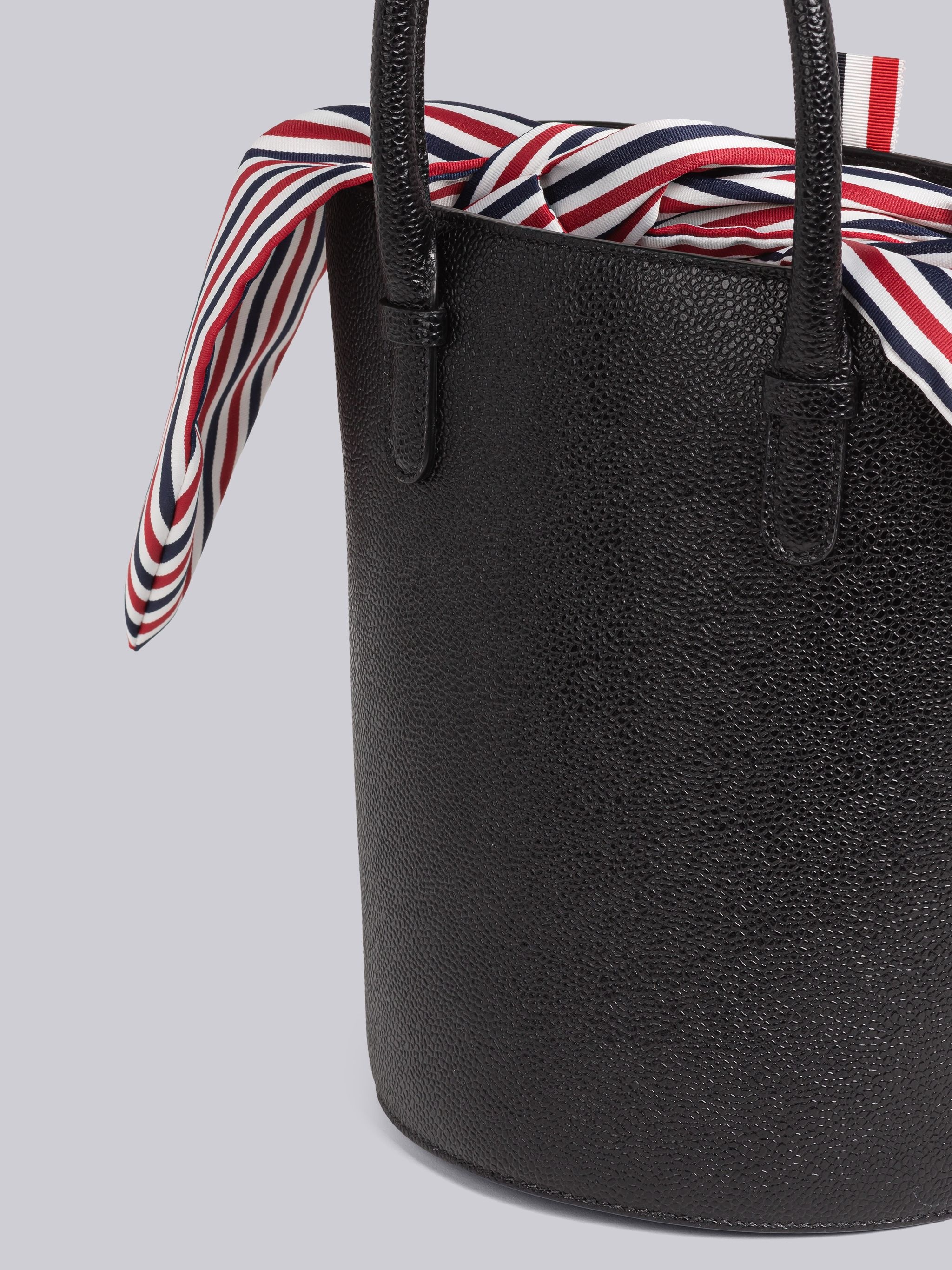 Pebble Grain Leather Bucket Bag - 2