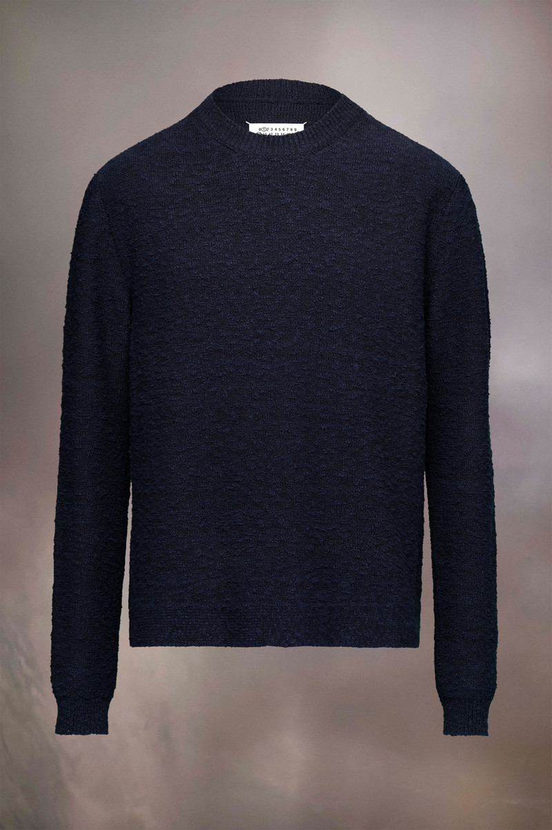 Nostalgic boucle knit top 1