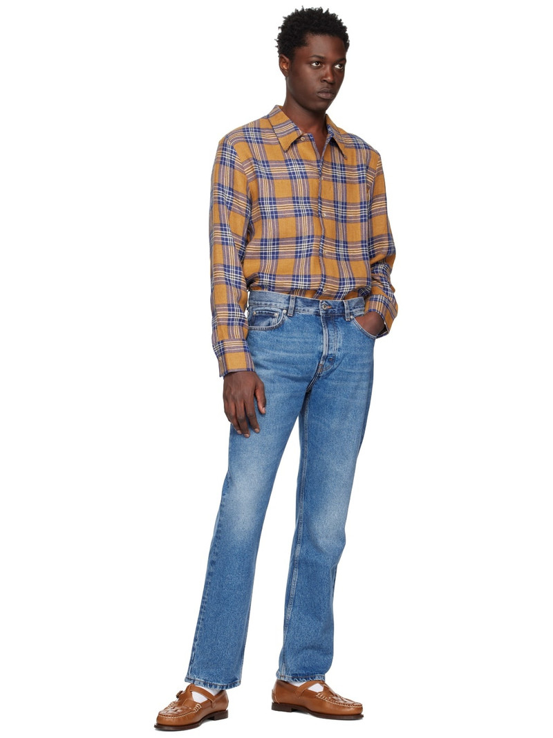 Séfr Brown & Blue Marcel Shirt outlook