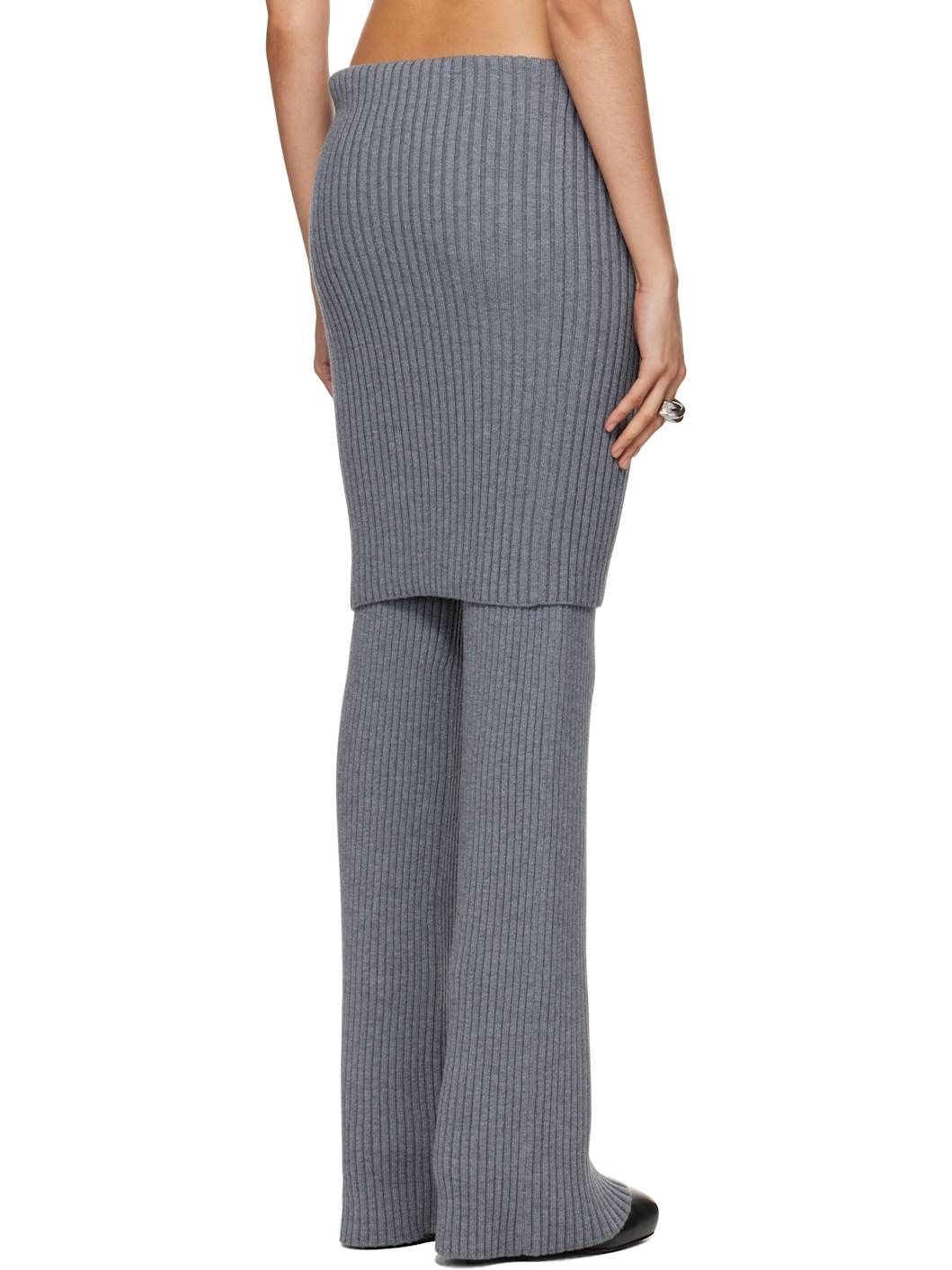Gray Warm-Up Rib Lounge Pants - 3