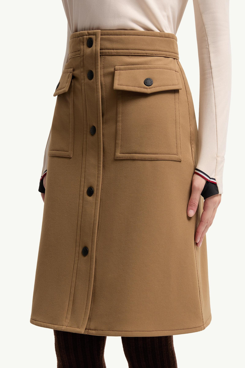 Technical Twill Knee-Length Skirt 3