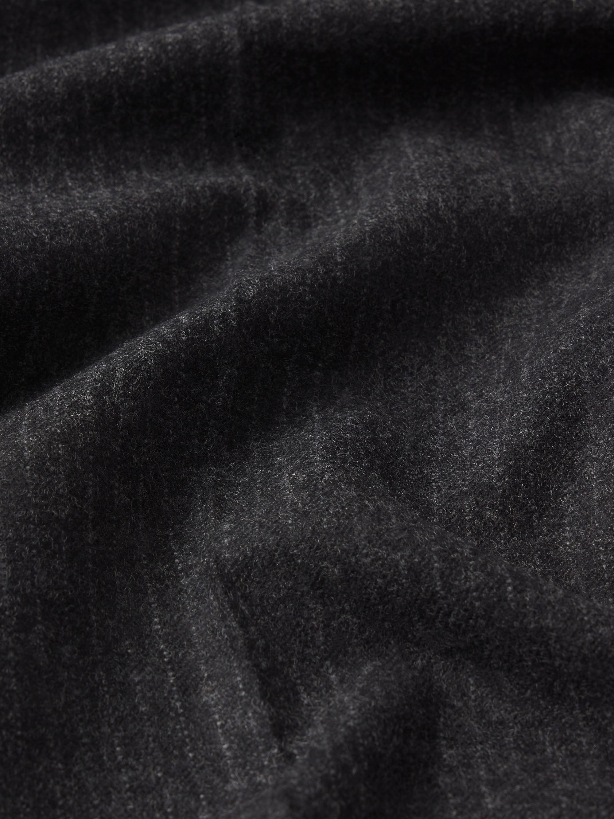 Pinstripe Wide Leg Trousers in Dark Grey - 4
