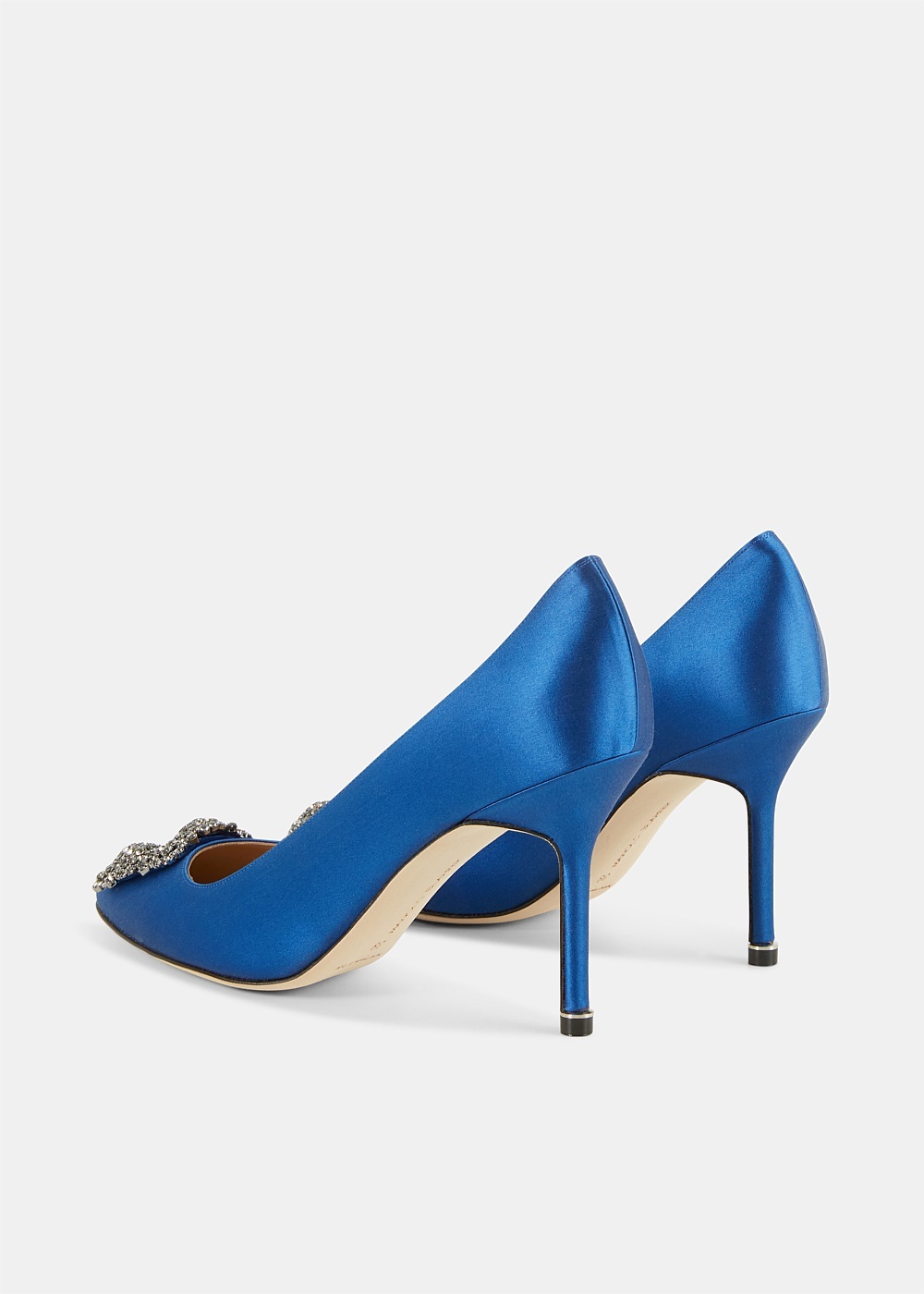 Blue Hangisi 90 Jewel Buckle Pumps - 3