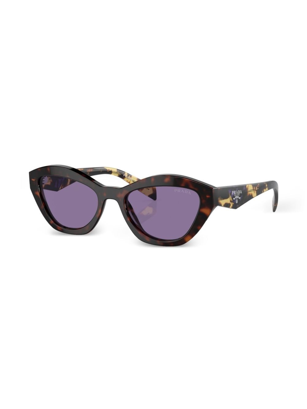 tortoiseshell-effect cat-eye sunglasses - 2