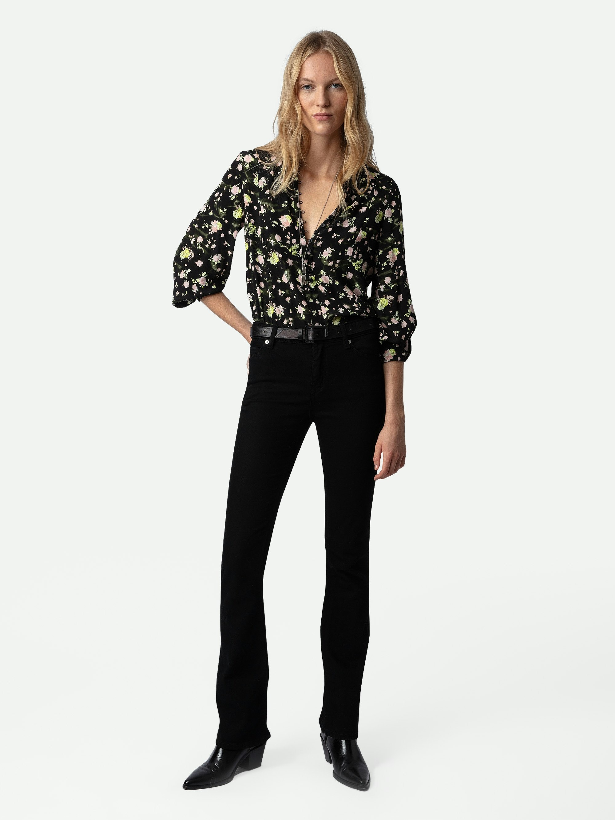 Twina Soft Crinkle Roses Shirt - 2