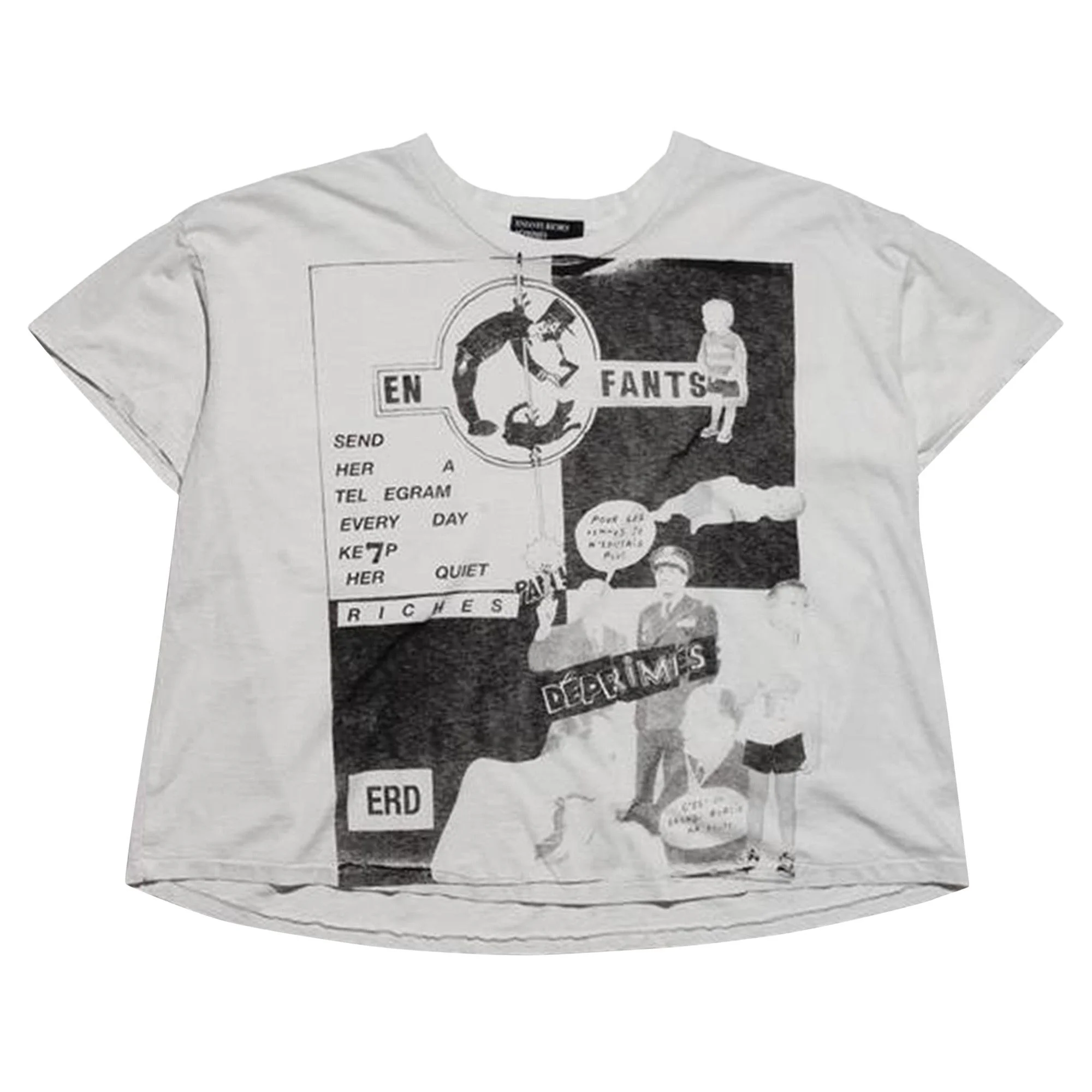 Enfants Riches Déprimés Keep Her Quiet T-Shirt 'Faded White' - 1