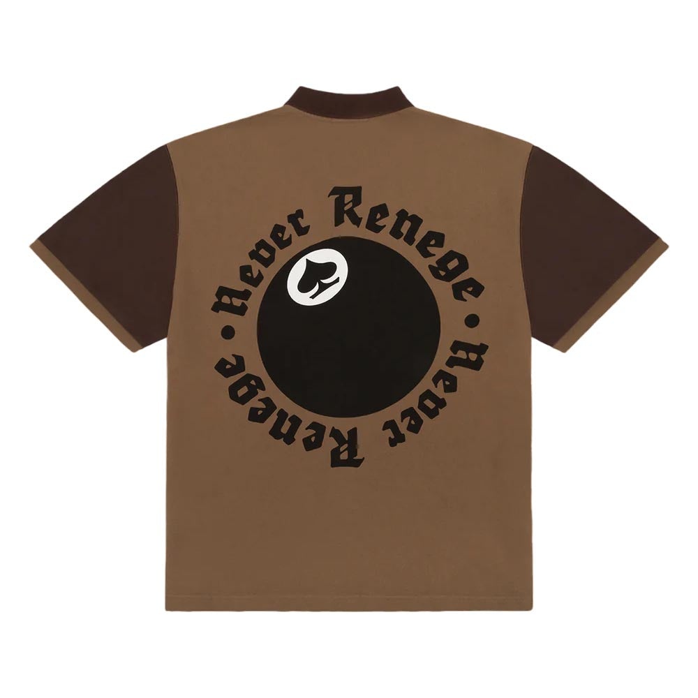 Denim Tears x Stussy Spades Team Polo 'Brown' 314071 - 2