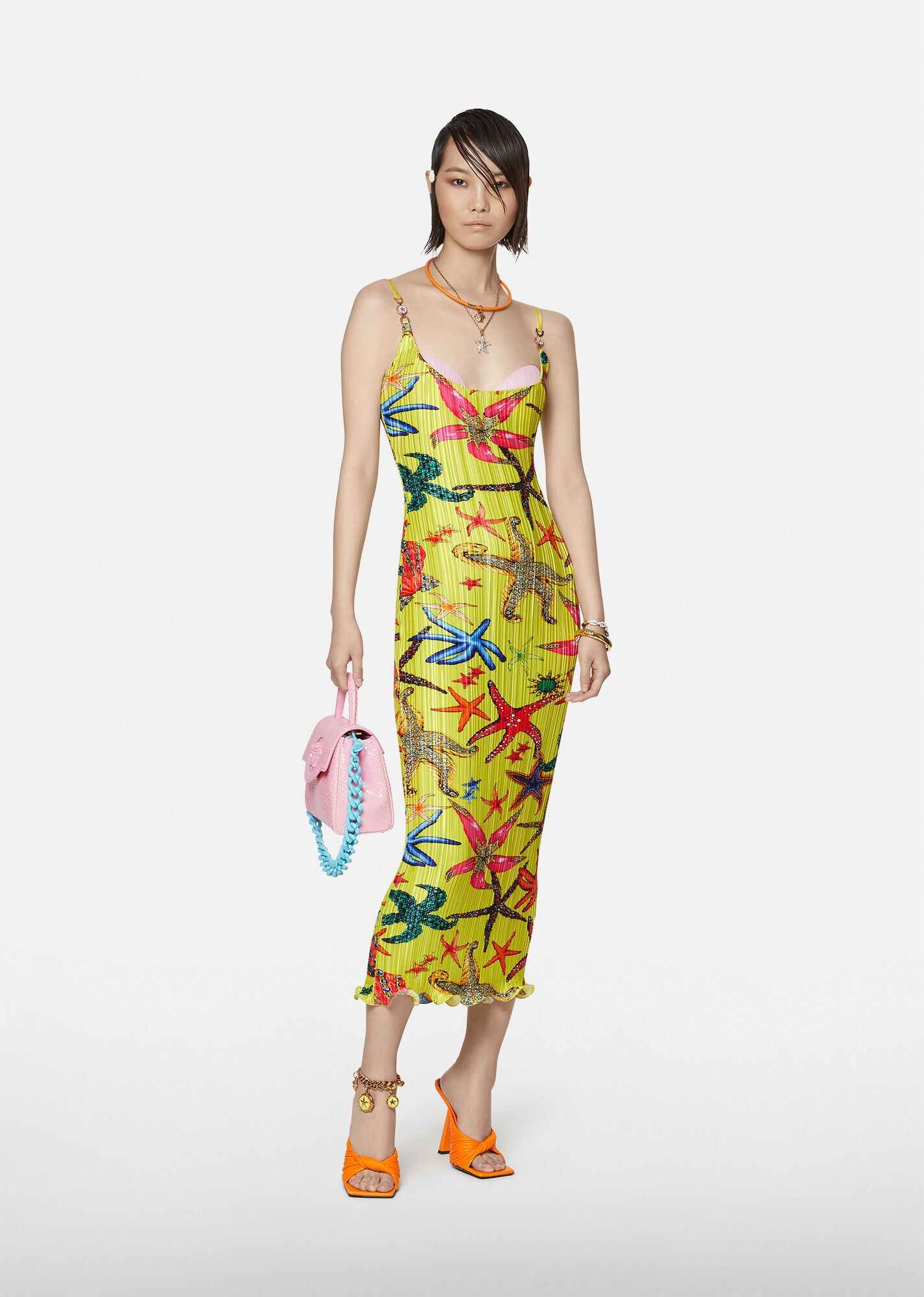 Trésor de la Mer Print Pleated Midi Dress - 4