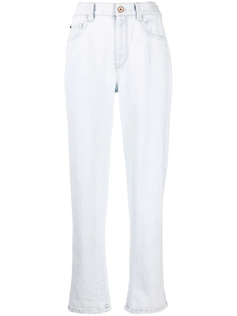 high-waist straight-leg jeans 1