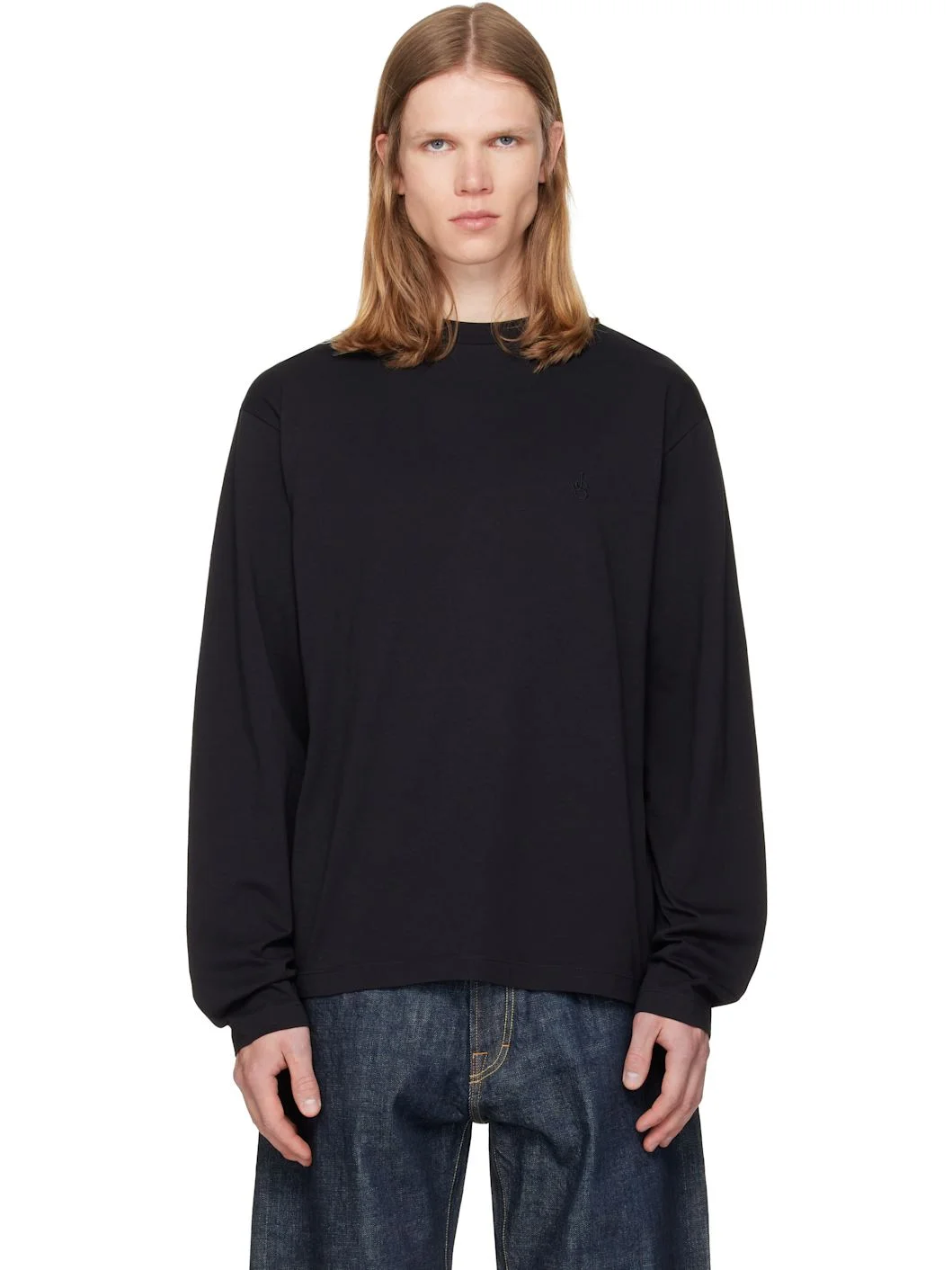 Three-Pack Black Long-Sleeved T-shirts - 1