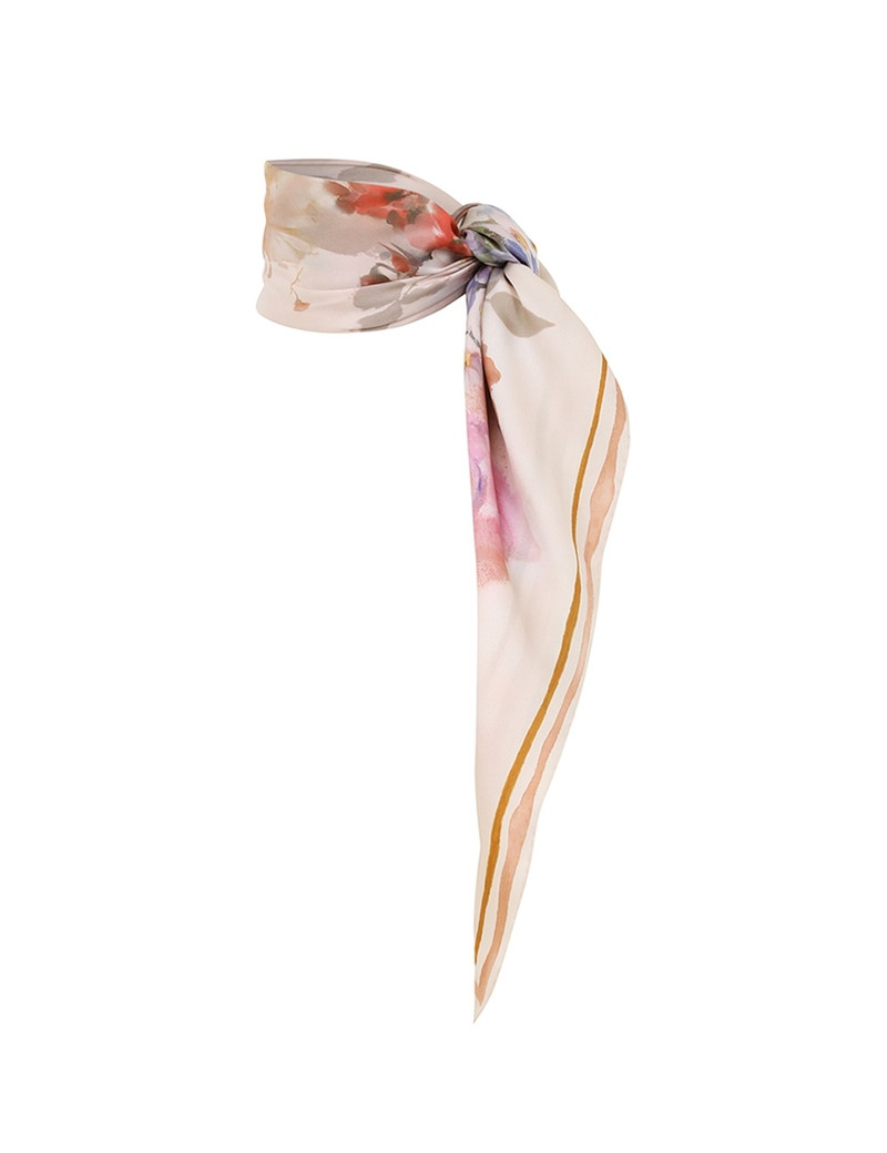 PRINTED SILK SQUARE 90 1