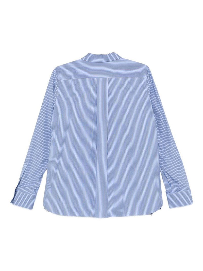 sacai striped shirt outlook