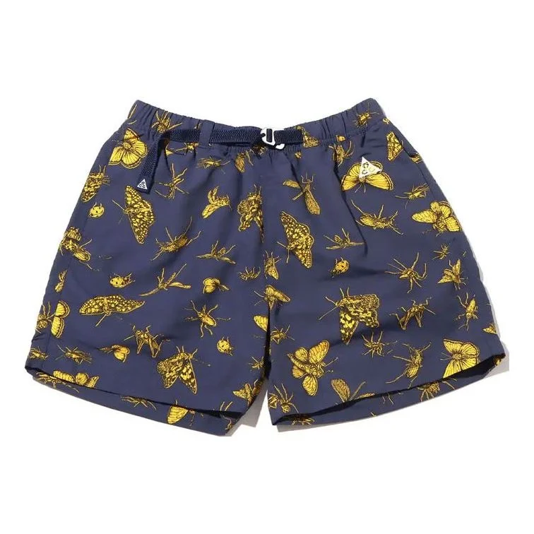 Men's Nike Animal Full Print Athleisure Casual Sports Shorts Blue DR5736-437 - 1