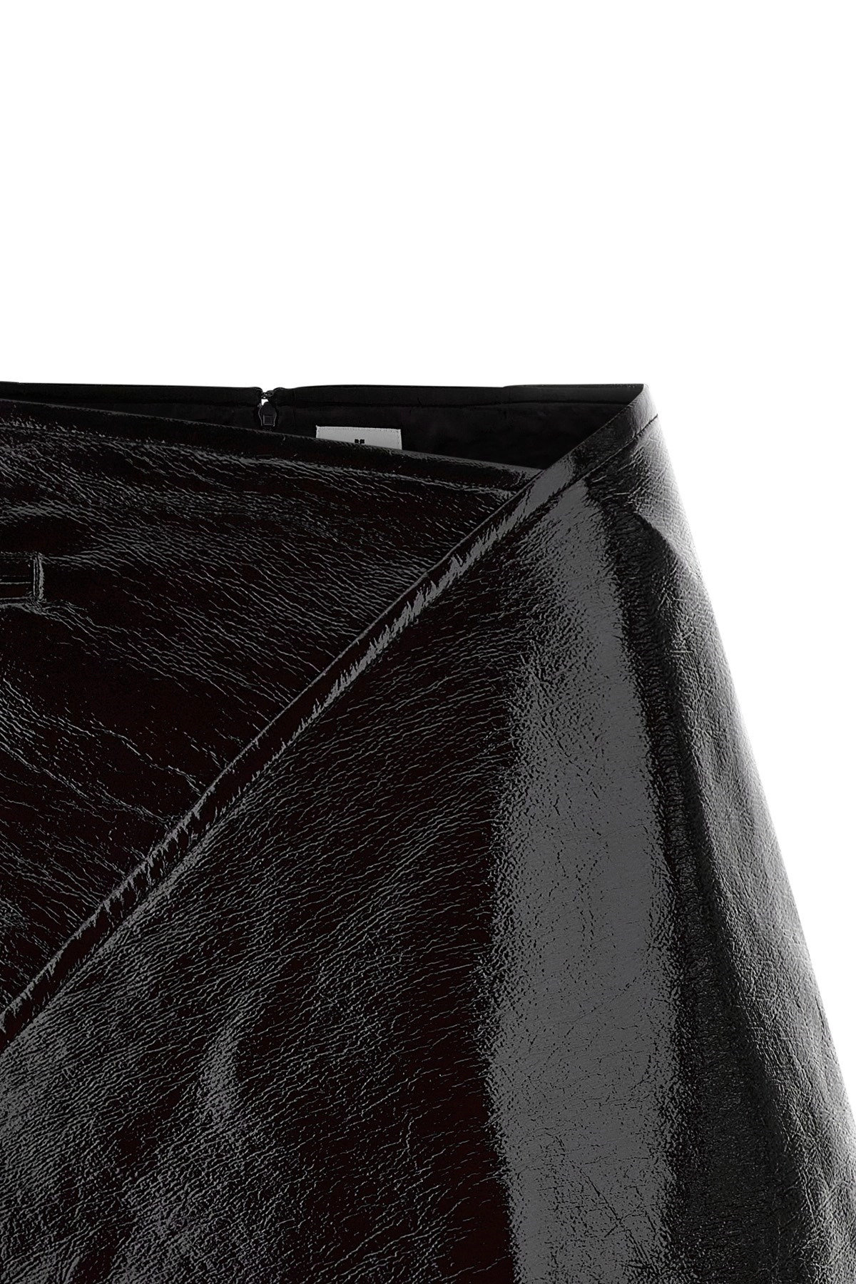 'Fold Vinyl Mini' skirt - 4