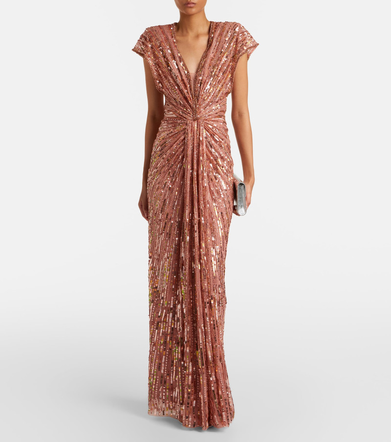 JENNY PACKHAM Zola embellished gown outlook