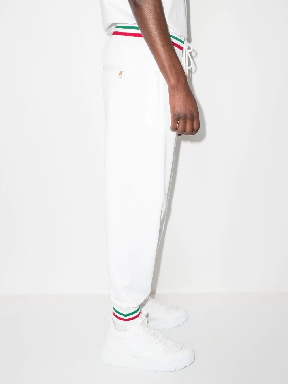 stripe-trim track pants - 4