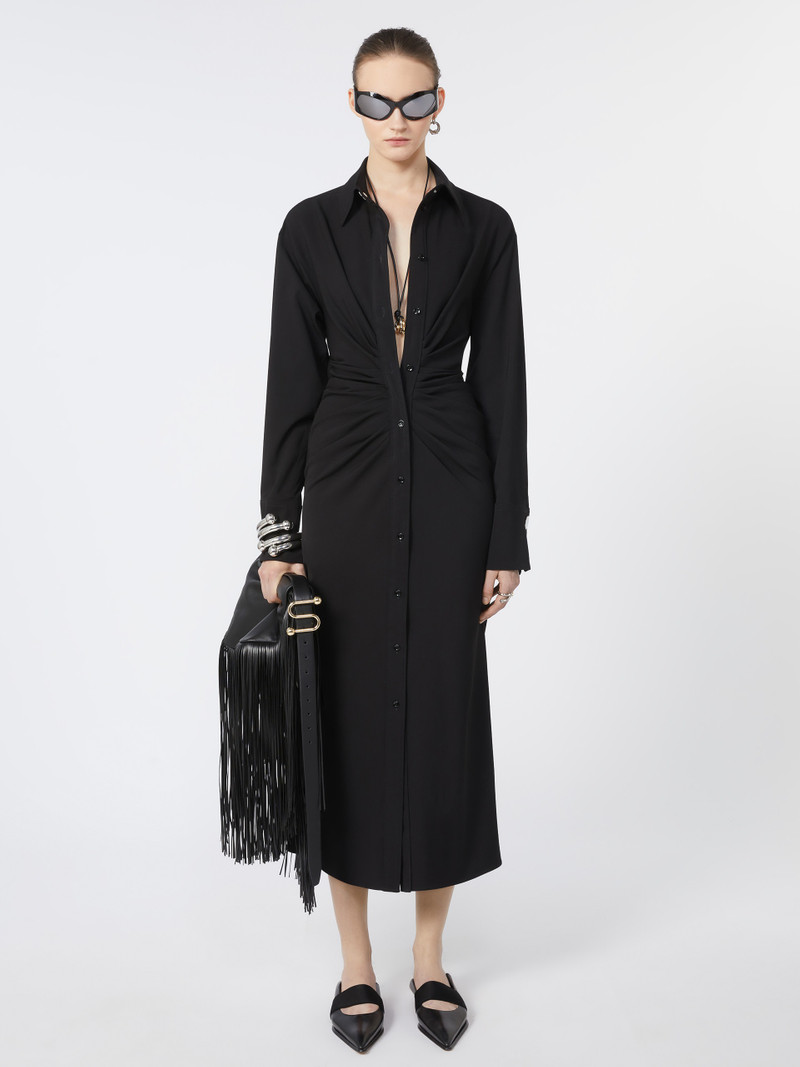 Sportmax PIRANIA Fitted dress with ruching outlook