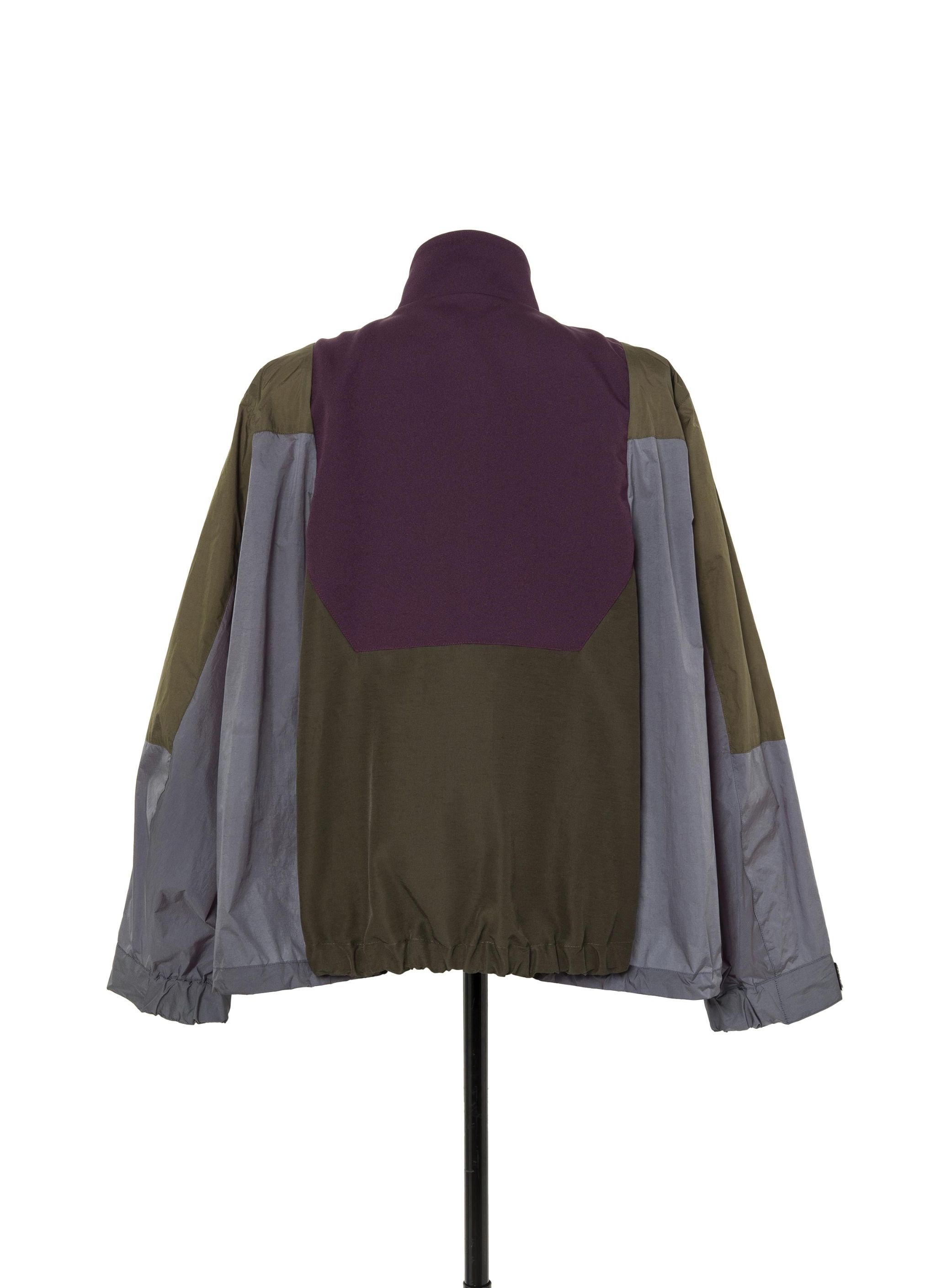 sacai 国内買付 Matelasse Twill Blouson Matelasse Twill Mix Blouson in Burgundy – SVRN