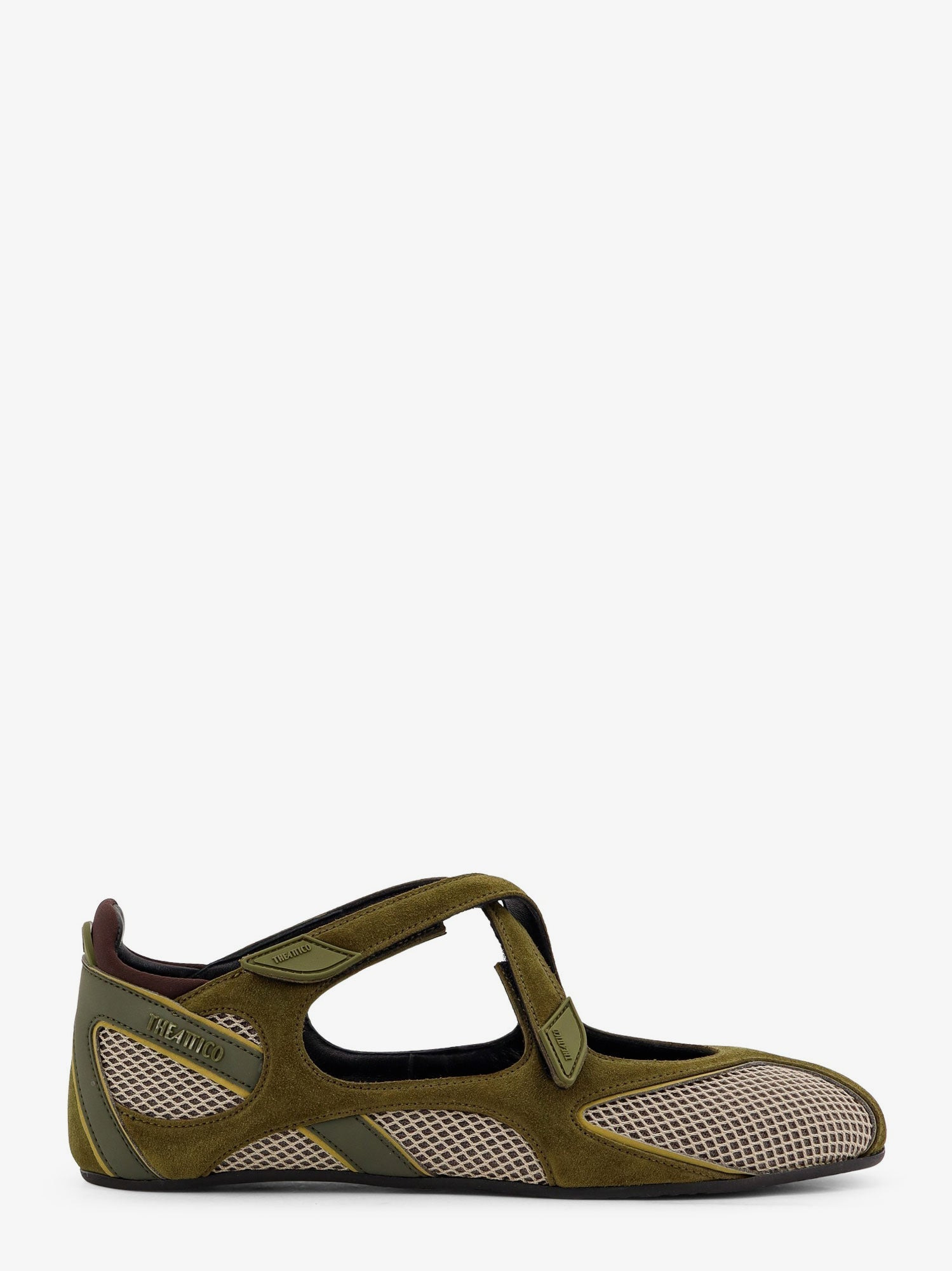 The Attico Women Floor 01 Mesh And Suede Ballerinas Flat - 1