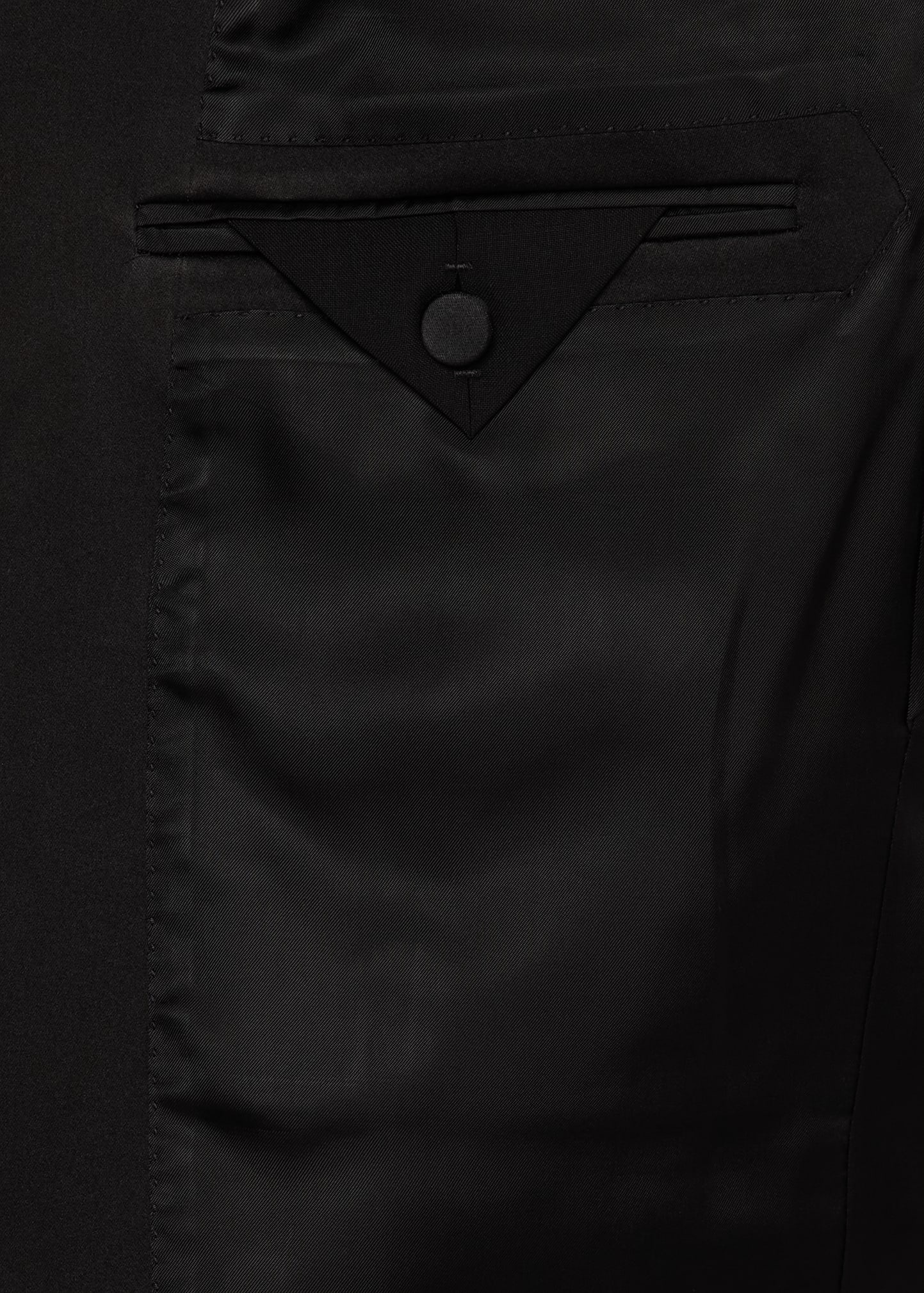 Men's Wool-Mohair Solid Tuxedo - 6