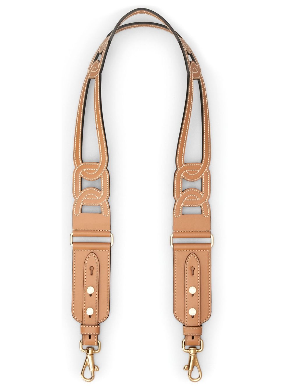 cut-out leather bag strap - 1