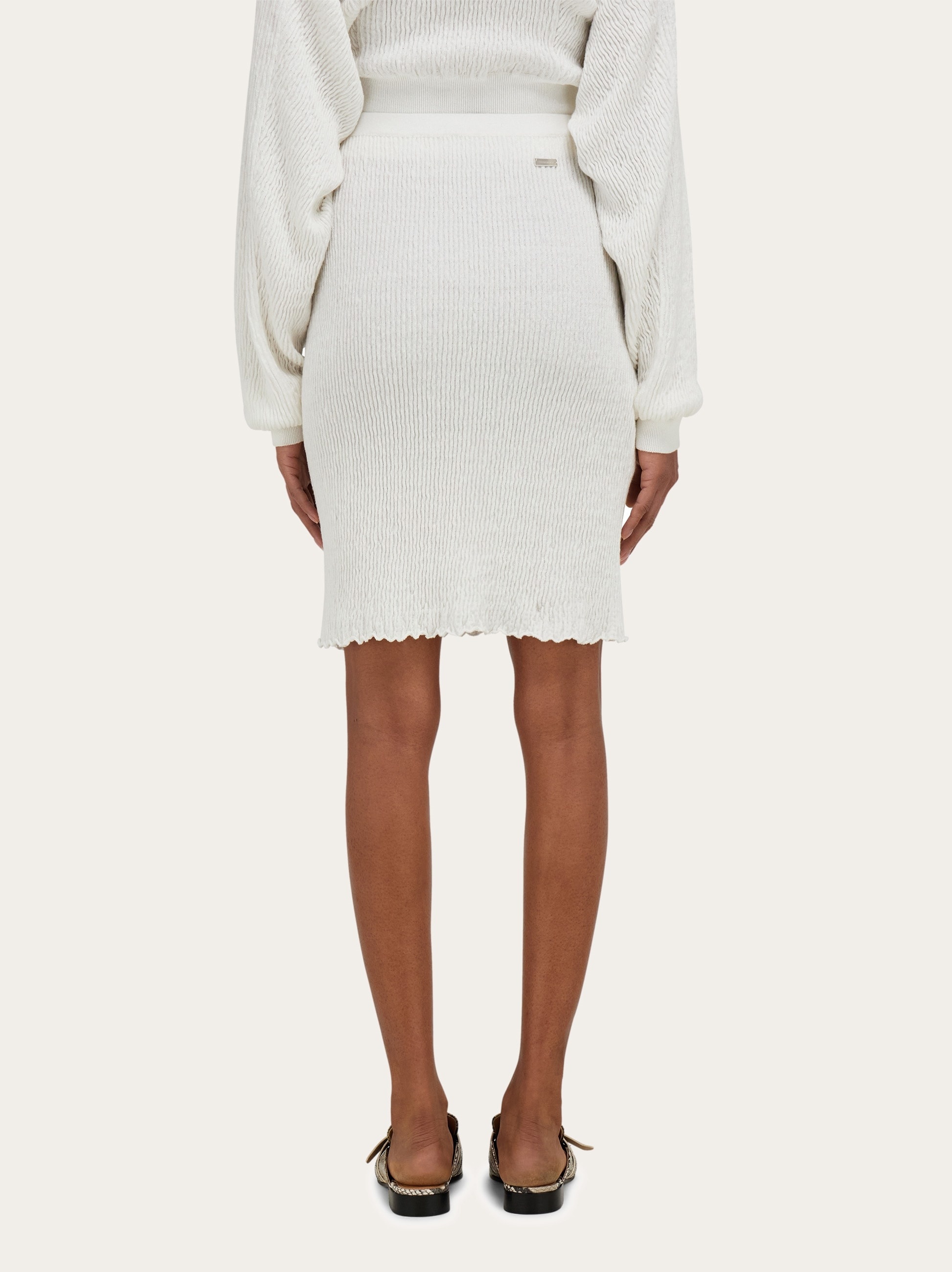 Jersey linen skirt - 4