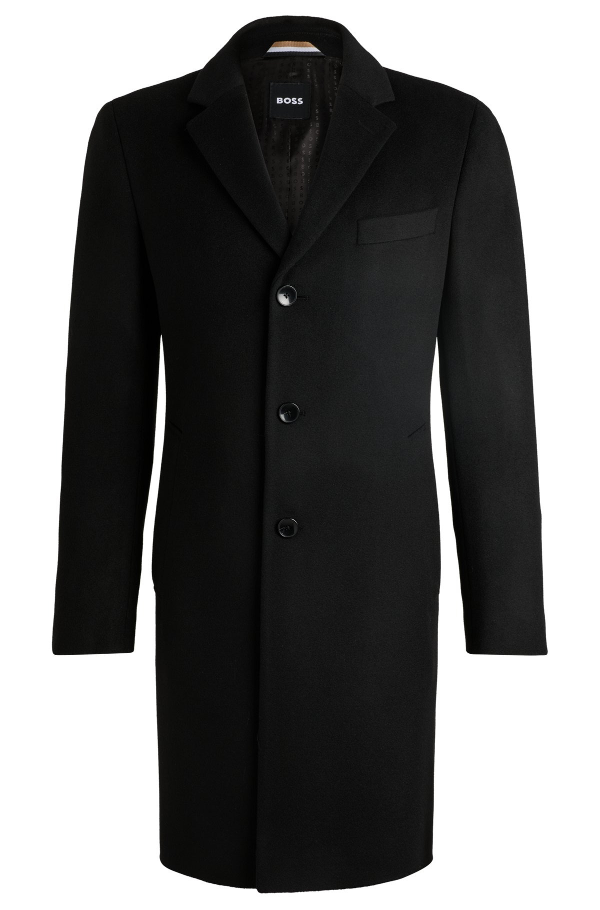 SLIM-FIT COAT IN WOOL AND CASHMERE - 1
