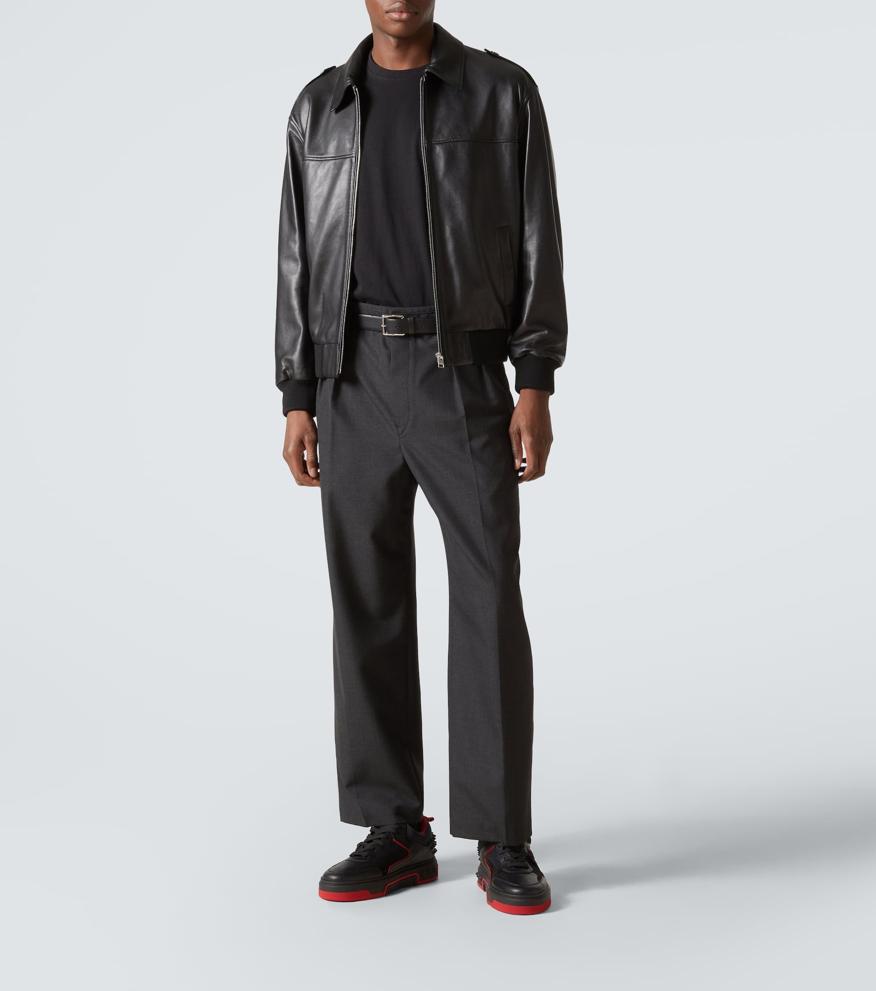 Astroloubi leather and suede sneakers - 2