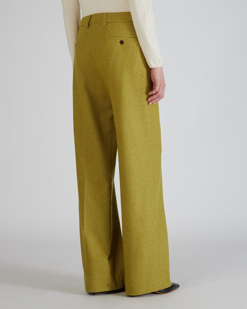Regular fit trousers in stretch flannel 3